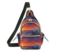 Beautiful Ocean Sunset Waves Animal Print Bag for Teens Art Print Everyday Travel