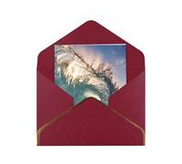 Beautiful Ocean Waves Print Greeting Card Paper, Half Fold To Cards For Birthday, Wedding, Party.