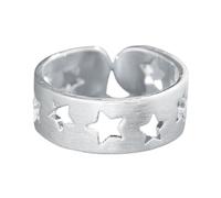 Beautiful Open Band Rings Featuring Star Cutout Copper Texture Opening Finger Jewelry Suitable for Wedding Parties Wear Nonconformist Star Accessory