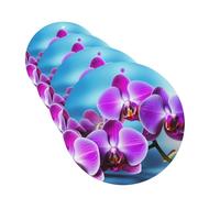 Beautiful Orchid Car Air Fresheners Cards 4 Pcs Hanging Fragrance Scented Cards Long-Lasting Car Aromatherapy Tablets for Wardrobe Bathroom Car Interior Mirror Pendant Gifts
