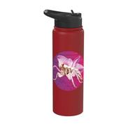 Beautiful Orchid Mantis Flower Cute Praying Mantis Insect Stainless Steel Insulated Water Bottle