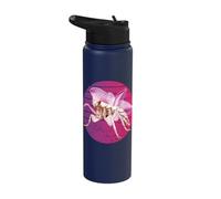 Beautiful Orchid Mantis Flower Cute Praying Mantis Insect Stainless Steel Insulated Water Bottle