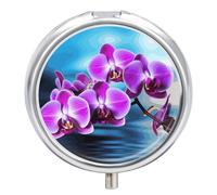 Beautiful Orchid Pill Box Pill Case Pill Organizer Medicine Pill Organizer Weekly Pill Organizer Pill Holder Small Pill Case Pill Containers Pill Holder for Purse