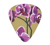Beautiful Orchids Guitar Plectrums Classical Triangle Bass Acoustic And Electric Guitar Plectrums For Guitarists 12 Pieces