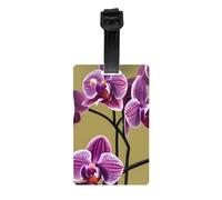 Beautiful Orchids Luggage Tags, Stylish, Waterproof and Durable Luggage Identifiers, Ensure Your Travel is Safe and Orderly.