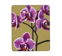 Beautiful Orchids Non-Slip Rubber Base Mouse Pad For Speed And Precision, Suitable For Office Gaming Computer Laptop7 X 8.6 In
