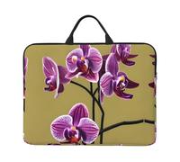 Beautiful Orchids Print Laptop Case Sleeve Bag 14in,with Handle Portable Case Cover, Compatible 14in Computer/Tablet
