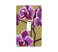 Beautiful Orchids Printed Wall Plate, Polycarbonate Decorative Socket Cover for Home & Office