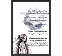 Beautiful Original Poem Death of A Father In Loving Memory Sadness Dad Unframed A3Print Poster Home Décor Wall Art Recycled Card 225 gsm