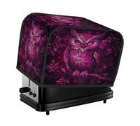 Beautiful Owl Pink Purple Toaster Cover 2 Slice Toaster Cover, Dust Cover Kitchen Small Appliance Cover Women Gift