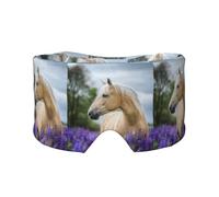 Beautiful Palomino Horse Lavender, Full Eye Covers Light Blocking Eye Mask Sleep Eye and Ear Muffs
