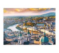 Beautiful Panoramic View Of Salzburg With Salzach In Beautiful Golden Evening Light - Premium 1000 pieces Puzzle - MyPuzzle special collection from Puzzle Galaxy