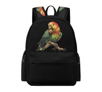 Beautiful Parrot Bird Acorn Cute Backpack Causal Daypack Lightweight Travel Laptop Bag for Men Women Funny Print