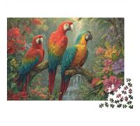 Beautiful Parrot Parrot Jigsaw Puzzle Educational Puzzle Game Suitable for Home Decoration Relatively Difficult 1000pcs (75x50cm)