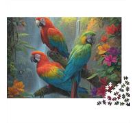 Beautiful Parrot Parrot Jigsaw Puzzle Educational Puzzle Game Suitable for Home Decoration Relatively Difficult 1000pcs (75x50cm)