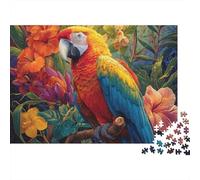 Beautiful Parrot Parrot Jigsaw Puzzle Educational Puzzle Game Suitable for Home Decoration Relatively Difficult 500pcs (52x38cm)