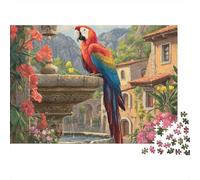 Beautiful Parrot Parrot Jigsaw Puzzle Educational Puzzle Game Suitable for Home Decoration Relatively Difficult 300pcs (40x28cm)