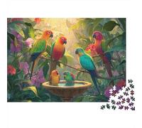 Beautiful Parrot Parrot Jigsaw Puzzle Fun Educational Game Suitable for All The Family High Difficulty But Not Boring 300pcs (40x28cm)