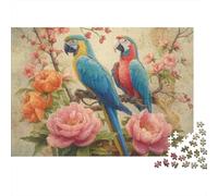 Beautiful Parrot Parrot Jigsaw Puzzle Suitable for Family Entertainment And Educational Puzzle Games Cool And Fun Super Difficult 500pcs (52x38cm)