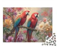 Beautiful Parrot Parrot Jigsaw Puzzle Suitable for Family Entertainment And Educational Puzzle Games Cool And Fun Super Difficult 500pcs (52x38cm)