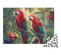 Beautiful Parrot Parrot Jigsaw Puzzles Extremely Challenging Perfect for Passing The Time Strengthen Bonds Suitable for All Ages 300pcs (40x28cm)