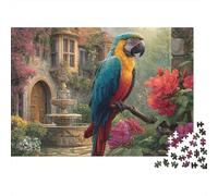 Beautiful Parrot Parrot Jigsaw Puzzles Extremely Challenging Perfect for Passing The Time Strengthen Bonds Suitable for All Ages 500pcs (52x38cm)