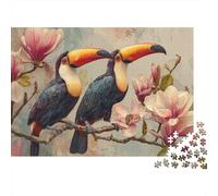 Beautiful Parrot Parrot Jigsaw Puzzles Moderately Challenging Ideal for Decorative Display Perfect for Passing The Time 500pcs (52x38cm)