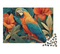 Beautiful Parrot Parrot Jigsaw Puzzles Suitable for Teenagers And Adults Cool And Fun Extremely Challenging 500pcs (52x38cm)