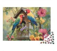 Beautiful Parrot Parrot Jigsaw Puzzles Suitable for Teenagers And Adults Cool And Fun Extremely Challenging 300pcs (40x28cm)