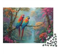 Beautiful Parrot Parrot Jigsaw Puzzles Suitable for Teenagers And Adults Cool And Fun Extremely Challenging 300pcs (40x28cm)