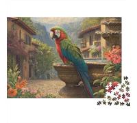Beautiful Parrot Parrot Jigsaw Puzzles Suitable for Teenagers And Adults Cool And Fun Extremely Challenging 300pcs (40x28cm)