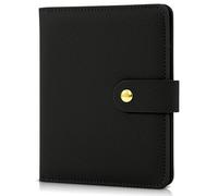 Beautiful Passport Holder for Travel - Cute Cover with Pen Holder to Keep Your Travel Documents Organized & Safe - Quality Passport Wallet and a Gift for Women & Men, Black, Foldable