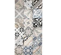 Beautiful patchwork moroccan oriental wall or floor tiles "Mix" 7,87 x 7,87 inch cement look mosaic tiles PWR5918