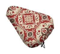 Beautiful Pattern Waterproof Bike Seat Cushion with Drawstring for Women Men Soft Padded Bicycle Seat Cover for Comfort Wide Road Bike Saddles Universal Fit for Mountain Exercise