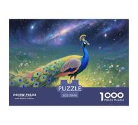 Beautiful Pavo Real 1000 Pieces Animal Jigsaw Puzzle Adults Fun Education Game Toy Intellectual Game Stress Relief Decoration Relaxation And Intelligence 70x50cm/1000pcs
