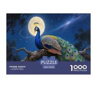 Beautiful Pavo Real Jigsaw Puzzles 1000 Piece Animal for Adults Fun Stress Relief Toy Intellectual Game Education Game Home Decoration Challenge Educational 70x50cm/1000pcs