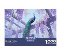 Beautiful Pavo Real Jigsaw Puzzles Adults Fun 1000 Piece Animal Toy Intellectual Game Stress Relief Decoration Education Game Relaxation And Intelligence 38x26cm/1000pcs