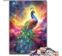Beautiful Peacock Adult Jigsaws 2000 Piece, Stress Reliever Staycation Kill Time with Matching Poster And Trivia Sheet (70x100cm)