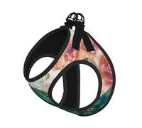 Beautiful Peacock And Floral Compact Pet Suspender Vest-The Perfect Small Pet For A Comfortable Walk