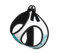 Beautiful Peacock And Floral Printing Dog Summer Harness With Leash Set,Adjustable And Reflective Step-In Puppy Pet Vest Harnesses