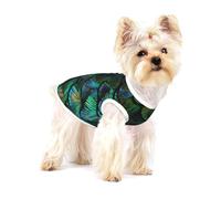 Beautiful Peacock Feather,Cotton Sleeveless Pet T-Shirt Soft Stretchy Puppy Breathable Vest,L