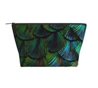 Beautiful Peacock Feather, Toiletry Pouch Makeup Bag Cosmetic Bag Portable Travel Toiletry Bag