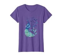 Beautiful Peacock Feathers Gift Butterfly Peacock T-Shirt