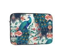 Beautiful Peacock Flowers Laptop Case Sleeve 10 inch Laptop Bag Shockproof Computer Carrying Cover Protective Notebook Case