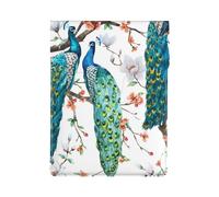 Beautiful Peacock Flowers Print, PU Leather Laptop Sleeve, Notebook Bag Laptop Case Sleeve Tablet Briefcase