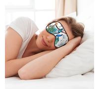 Beautiful Peacock Flowers Print Soft Eye Mask for Sleep Mask Sleep Eye Mask for Women Men Sleeping Sleeping Travel