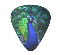 Beautiful Peacock Guitar Plectrums 12 Pieces Set =>> Comfortable In The Hand With Smooth Edges Three Thicknesses To Match