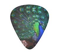 Beautiful Peacock Guitar Plectrums Classical Triangle Bass Acoustic And Electric Guitar Plectrums For Guitarists 12 Pieces