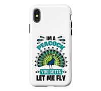 Beautiful Peacock I’m a Peacock You Gotta Let Me Fly Case for iPhone X/XS
