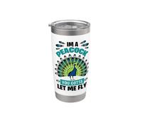 Beautiful Peacock I’m a Peacock You Gotta Let Me Fly Stainless Steel Insulated Tumbler